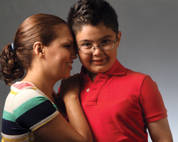 Pablo Cortes with mother Lorena Cortes