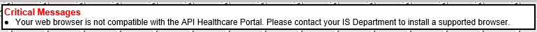 API message
