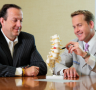 Doctor with patient