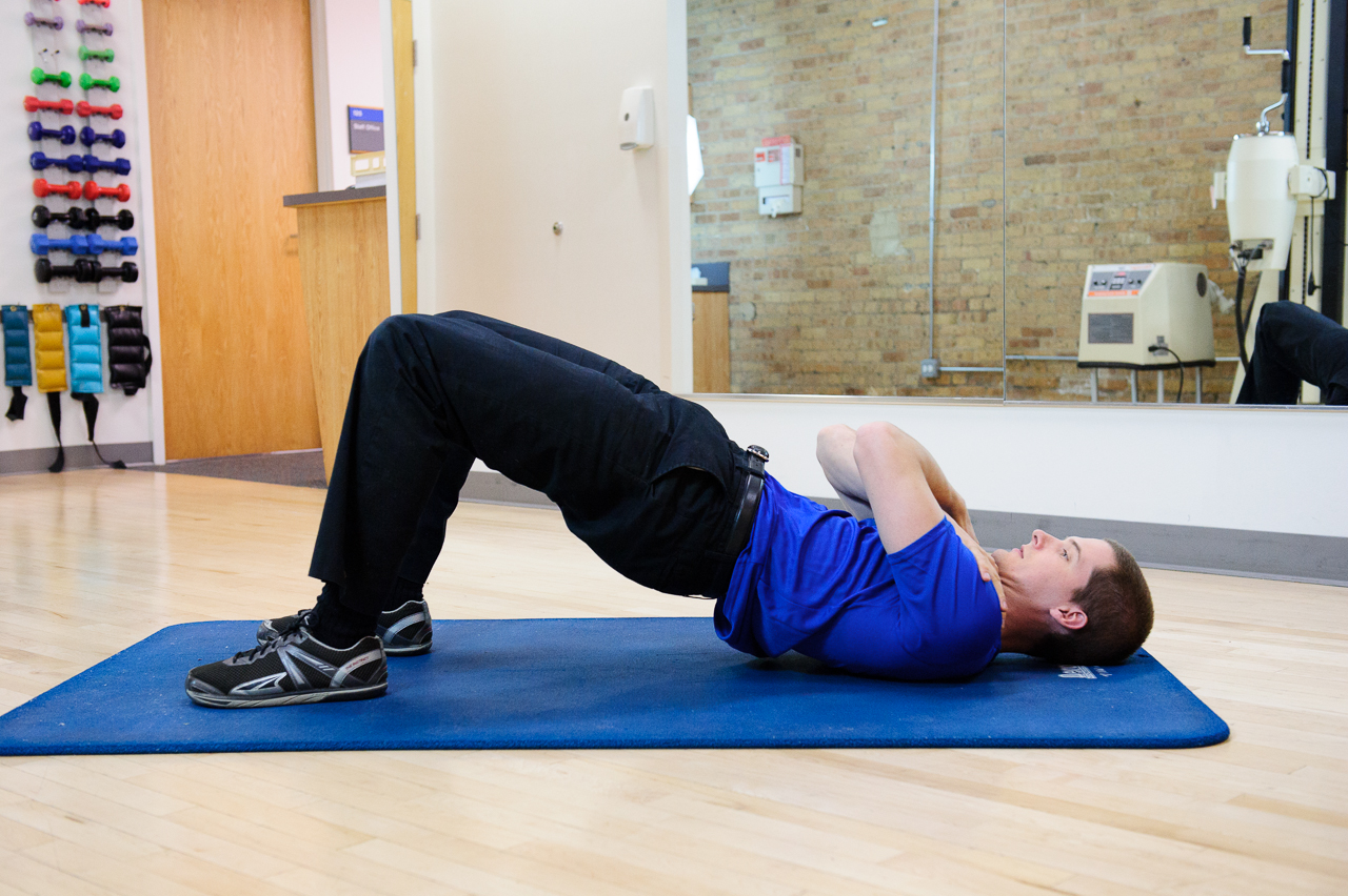 Bridge Calf Stretch