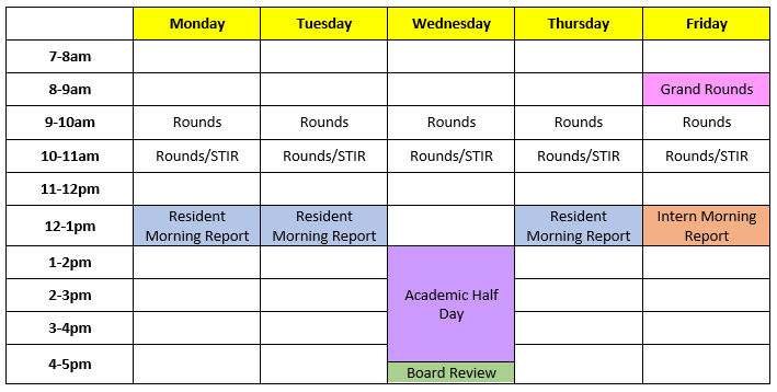 Schedule Schedule