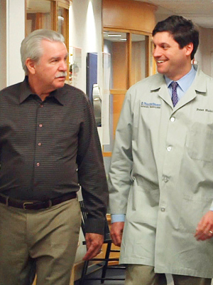 Dr. Hulick with his patient