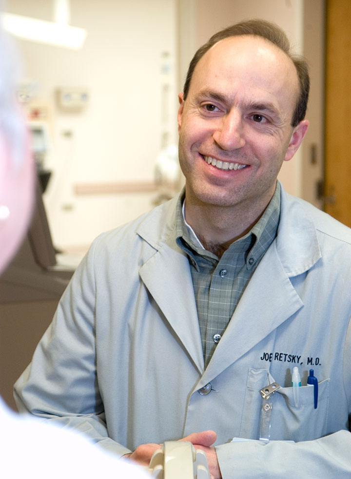 Dr. Joel Retsky discusses Ulcerative Colitis with his patient