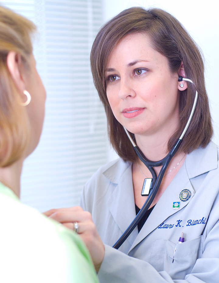 Dr. Laura Bianchi and her patient