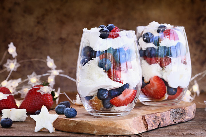 Blueberry Strawberry Trifle