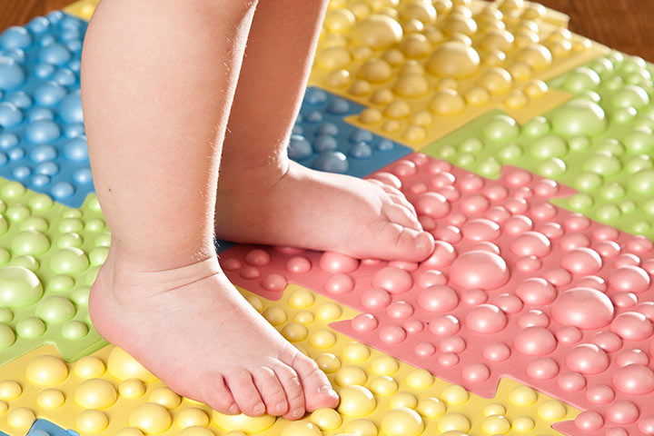Child with flat feet