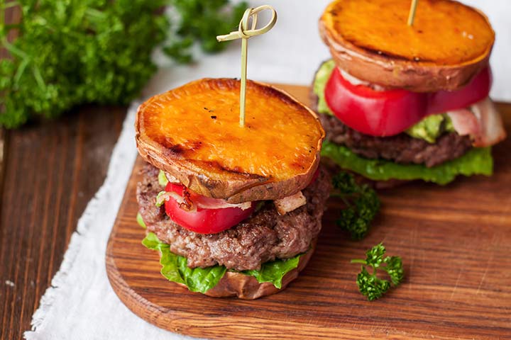 Sweet Potato Bun Burger