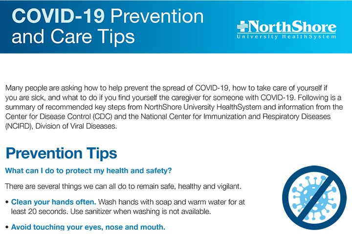 COVID-19 Prevention and Care Tips