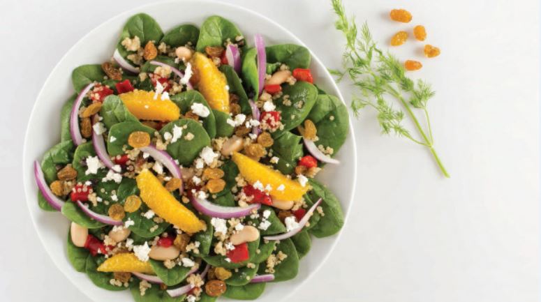 Mediterranean Spinach Salad