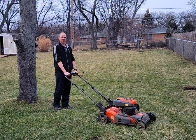 Mowing Lawn