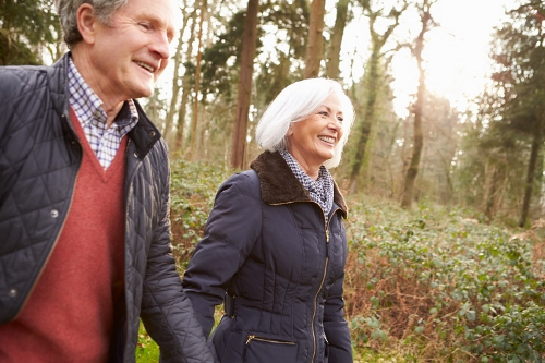 Couple walking