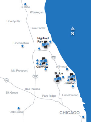 NorthShore offers neurological services at multiple locations across the Chicago land area.