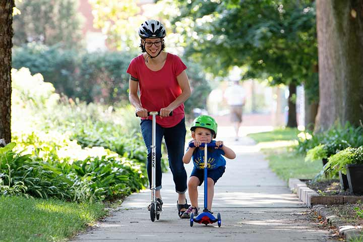 mom and son